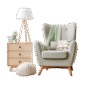 Sofa with Cabriole Leg